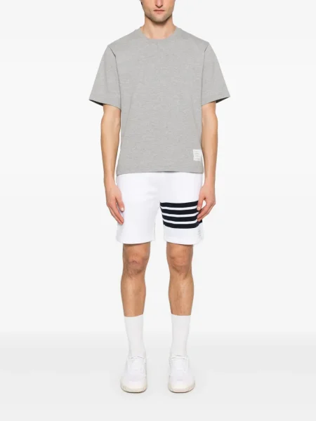 Tricou Thom Browne cu dungi gri