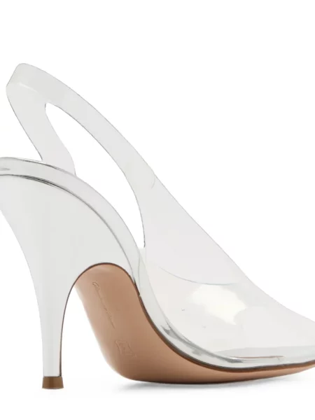 Pantofi cu toc Gianvito Rossi slingback alb
