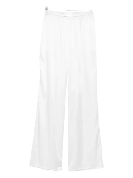 Satynowe spodnie Purotatto białe