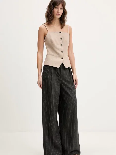 Блузка з додаванням льону HUGO Copale