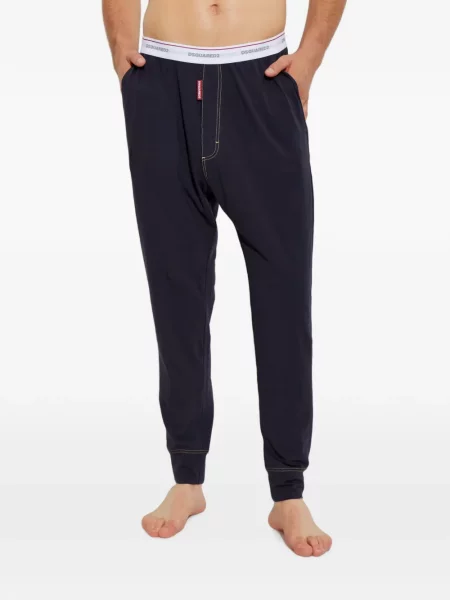 Pijamale Dsquared2 cu autograf albastru