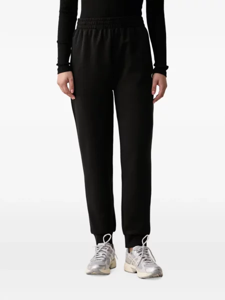 Pantaloni sport Lacoste conici negru