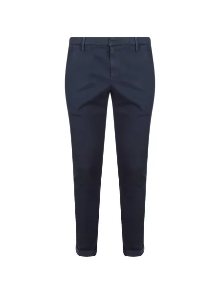 Pantaloni Dondup cu autograf albastru