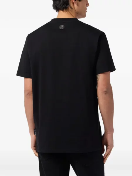 Tricou Philipp Plein cu imagine negru