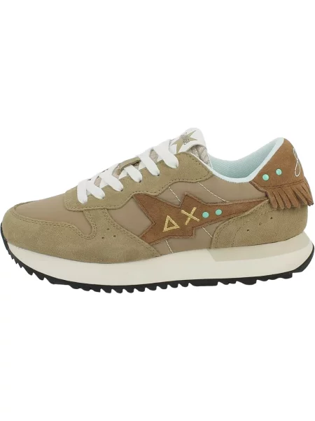Sneakersy Sun68 zamszowe beżowe