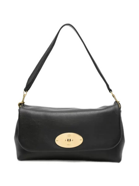 Кожена чанта Mulberry черно