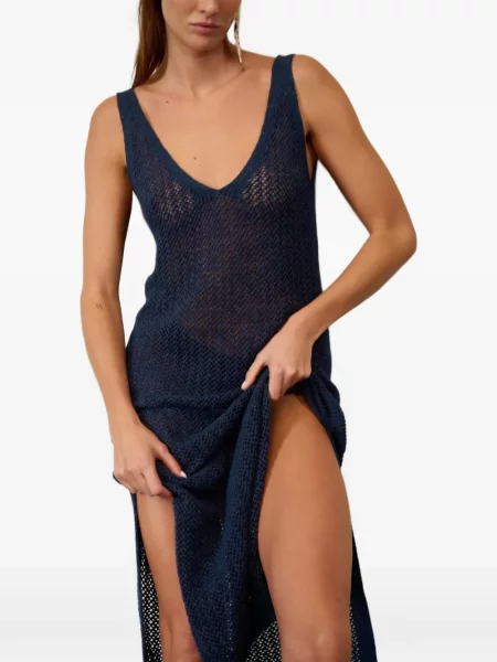 Rochie midi Cesar Casier tricotate albastru