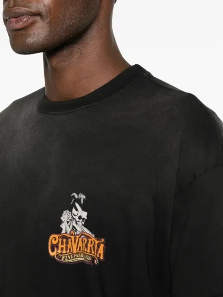 Tricou Willy Chavarria cu imagine negru