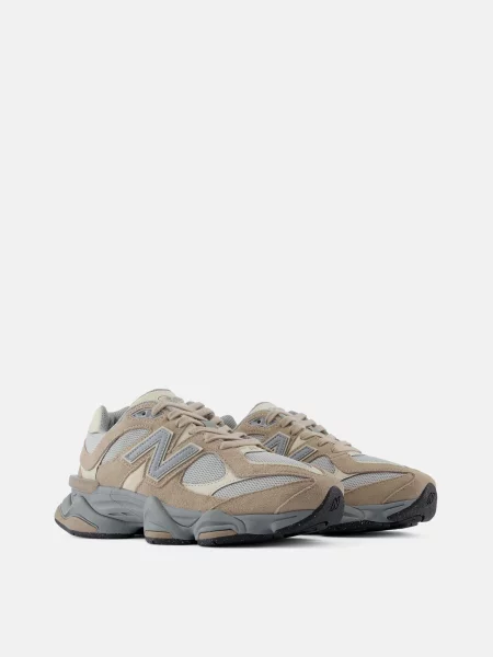 Повседневные кроссовки New Balance 990 с сеткой в сеточку бежевые