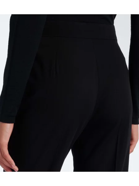Pantaloni Max Mara de lână negru
