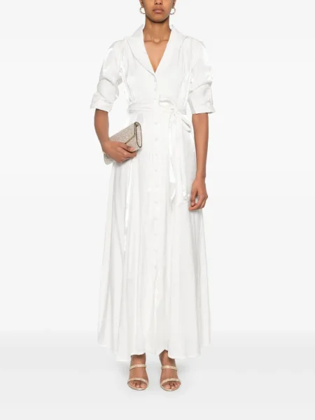 Rochie maxi Baruni de costum alb