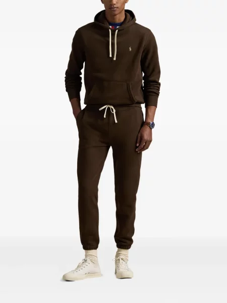 Chiloți Polo Ralph Lauren din țesătură twill cu autograf cu glugă albastru