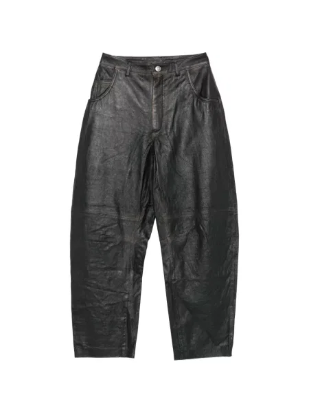 Pantaloni Giorgio Brato din piele negru