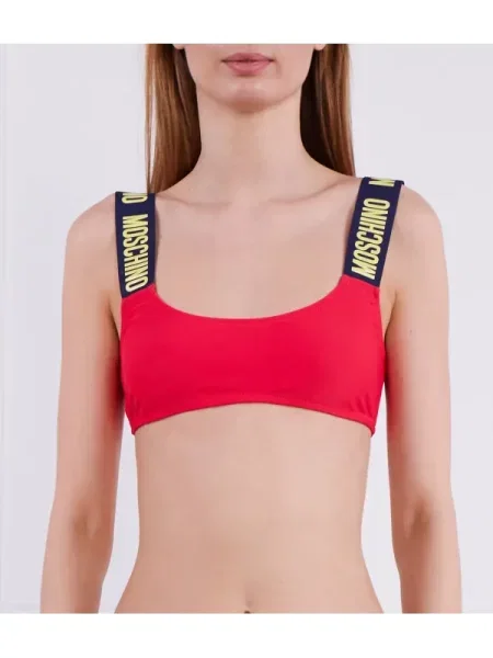 Moschino Swim Sutien de baie roșu