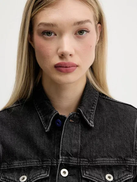 Джинсовая куртка Karl Lagerfeld Jeans черная
