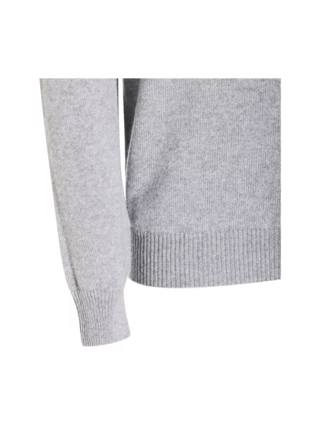 Sweter z golfem Malo z kaszmiru szary
