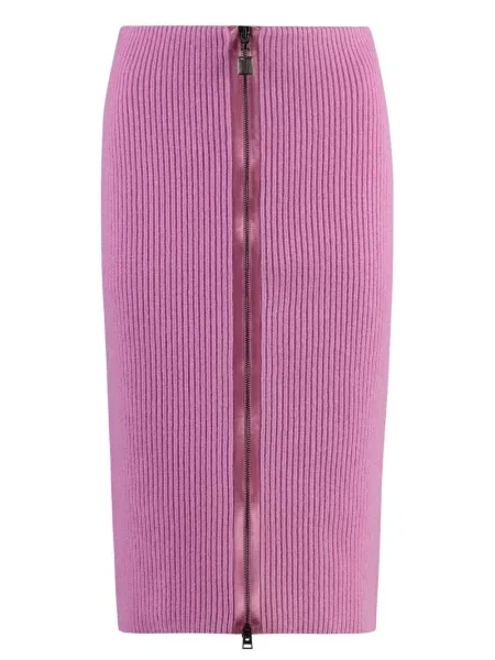 Fustă Tom Ford tricotate roz