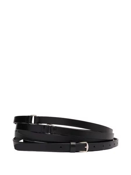 Cu centură curea Ann Demeulemeester negru
