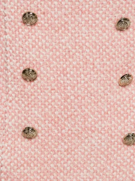 Fusta mini Maje din tweed roz