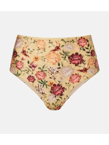Bikini Agua By Agua Bendita cu model floral galben