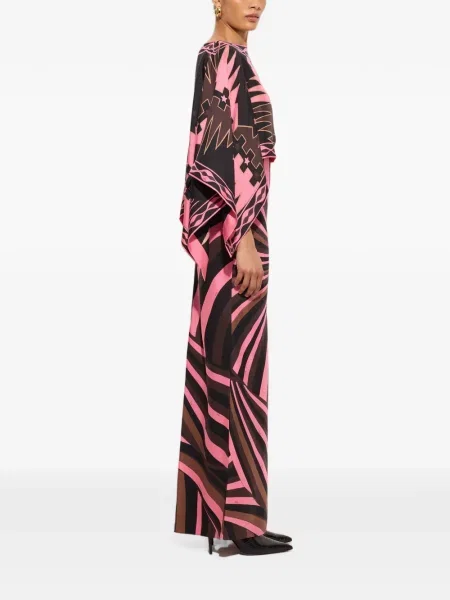 Rochie Pucci de mătase cu imagine negru