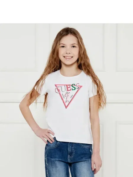 Guess Póló Regular Fit fehér