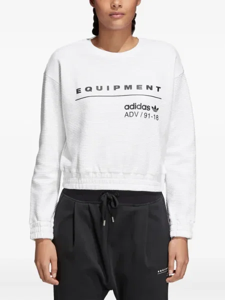 Cropp top Adidas cu dungi cu un umăr gol negru