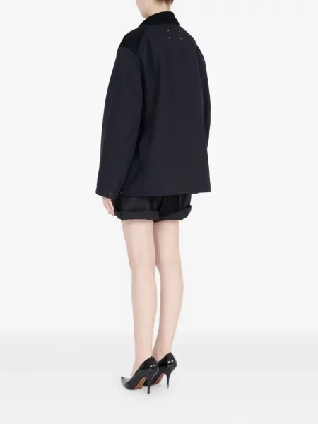 Geacă Maison Margiela de catifea cord albastru
