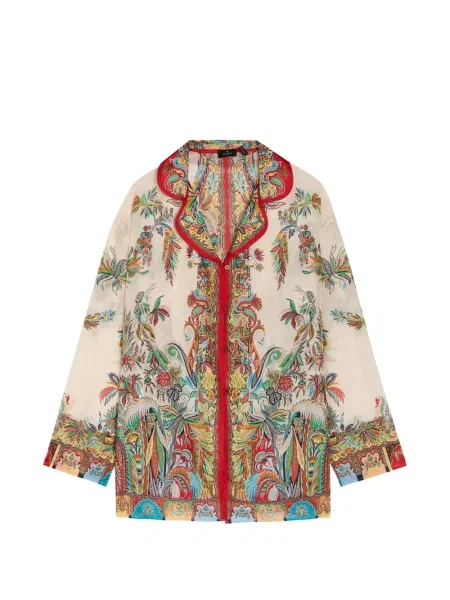 Cămașă Etro de mătase cu imagine cu model paisley