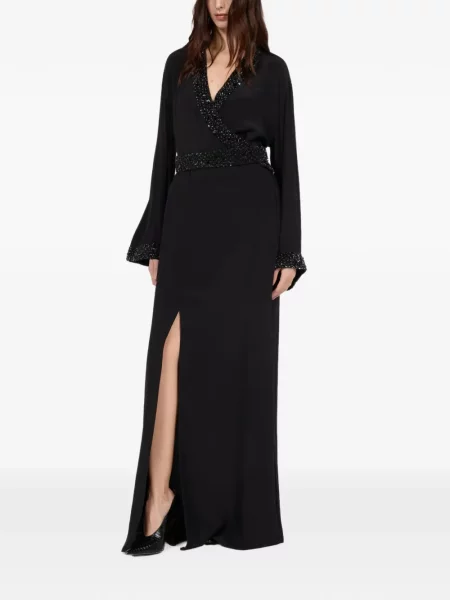 Rochie maxi Roberto Cavalli plic negru