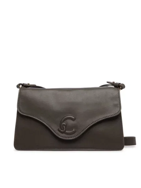 Coccinelle torebka crossbody skórzana zielona