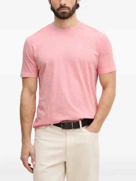 Tricou Gant cu broderie roz