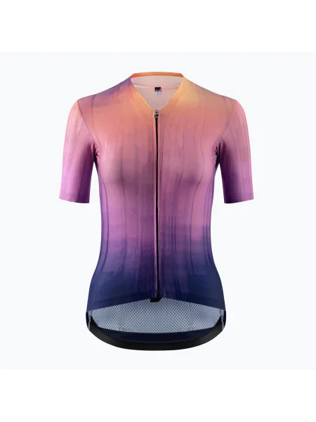 Дамска тениска за колоездене ASSOS Dyora R Surface violet trip