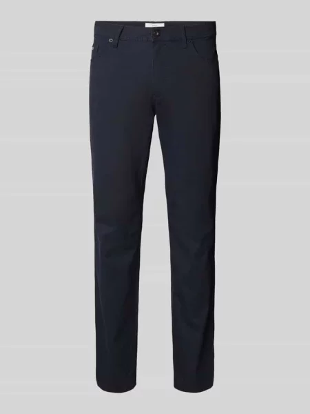 Spodnie o kroju regular fit z naszywką z logo Model Cadiz' Brax