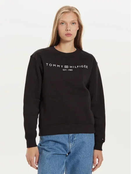 Mikina Tommy Hilfiger čierna
