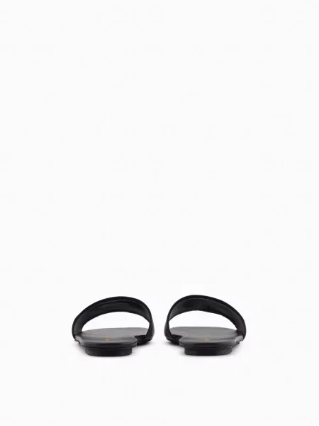 Кожаные шлепанцы Emporio Armani черные