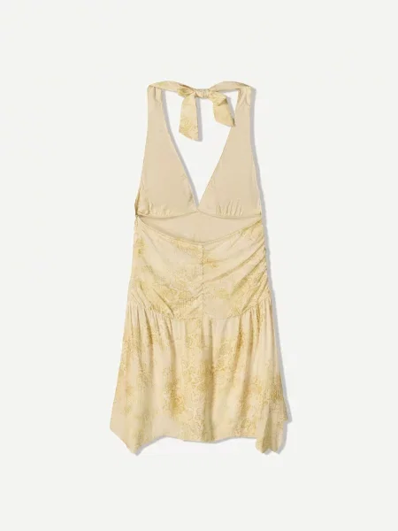 Bershka Rochie nisipiu / oliv