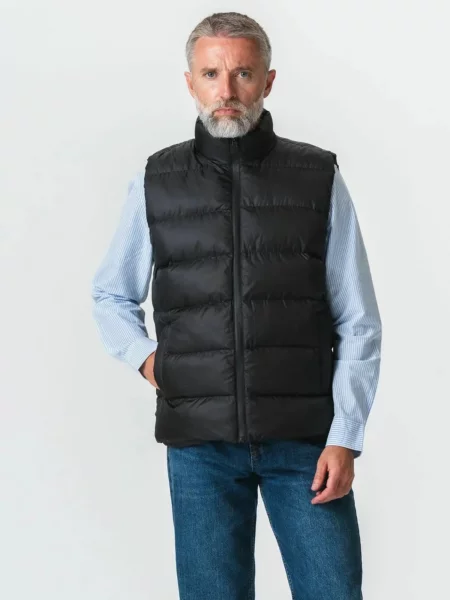 TEESHOPPEN Vestă Puffer Vest negru
