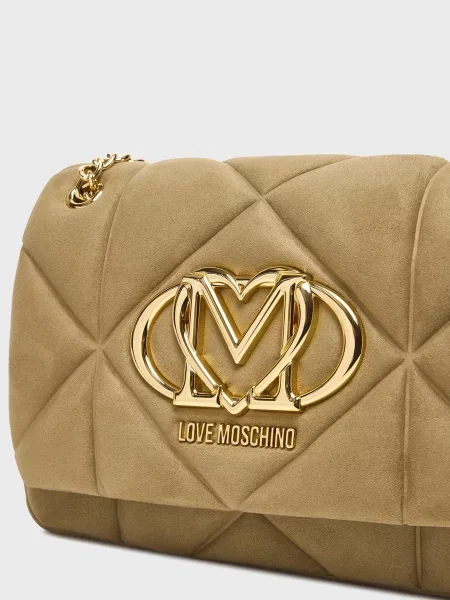 Сумка Love Moschino бежевая