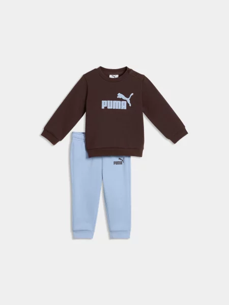 Дитячий Спортивний костюм PUMA Ess Crew Set Fl комбінований верх коричневий