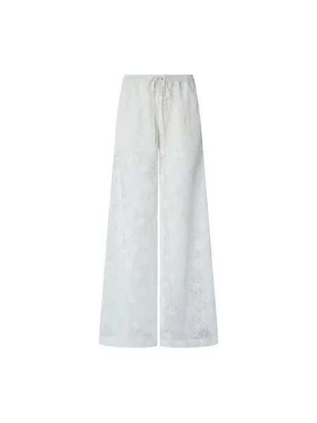Spodnie Pinko koronkowe białe
