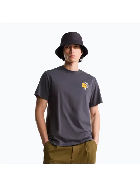 Póló The North Face Gear Up Get Out RLX SS Tee Graphic anthracite grey. Méret: L szürke