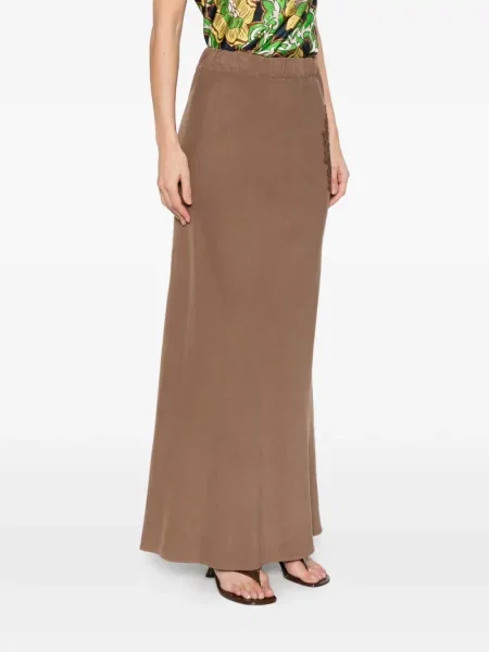 Maksi spódnica maxi Bazar Deluxe brązowa