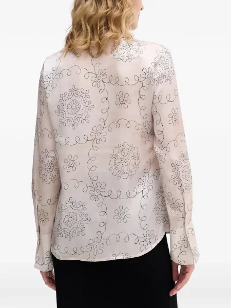 Lung cămașă Sisley cu model floral cu imagine