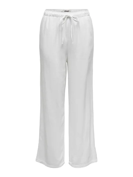 ONLY Pantaloni ONLSIESTA' alb