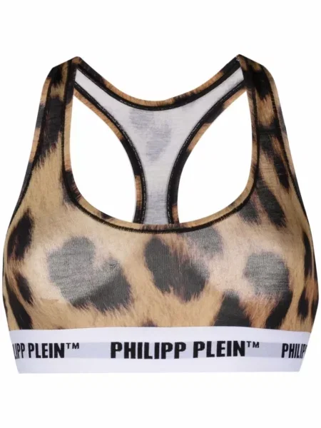 Sutien Philipp Plein cu imagine cu model leopard