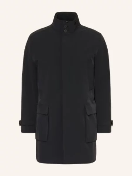 Reiss Parka Player S Odnímatelnou Kapucí černá