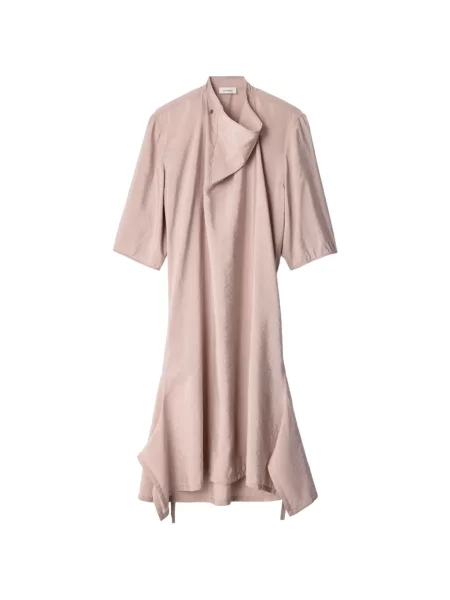 Gulerat rochie Lemaire de mătase roz