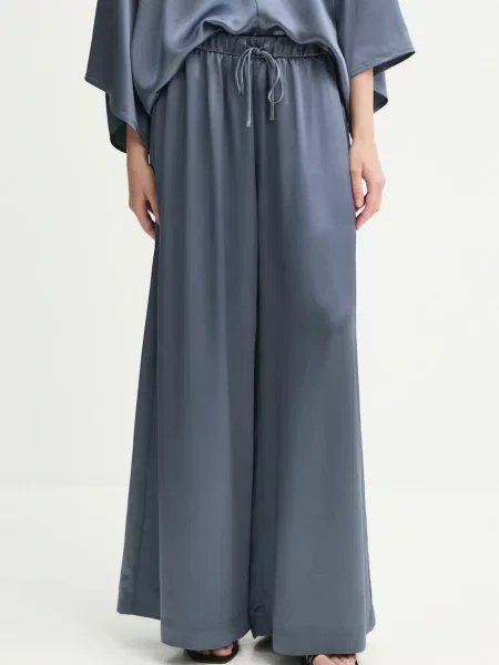 By Malene Birger pantaloni CLORELLA femei lat high waist albastru