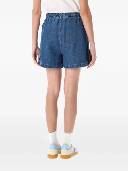 Croșetat pantaloni scurți Adidas tricotate de costum albastru
